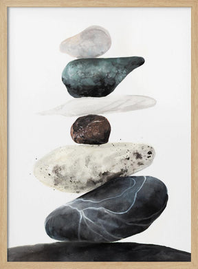 Stones from the beach Poster