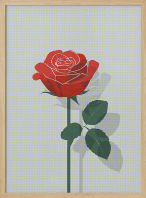 Rose In Raster Poster