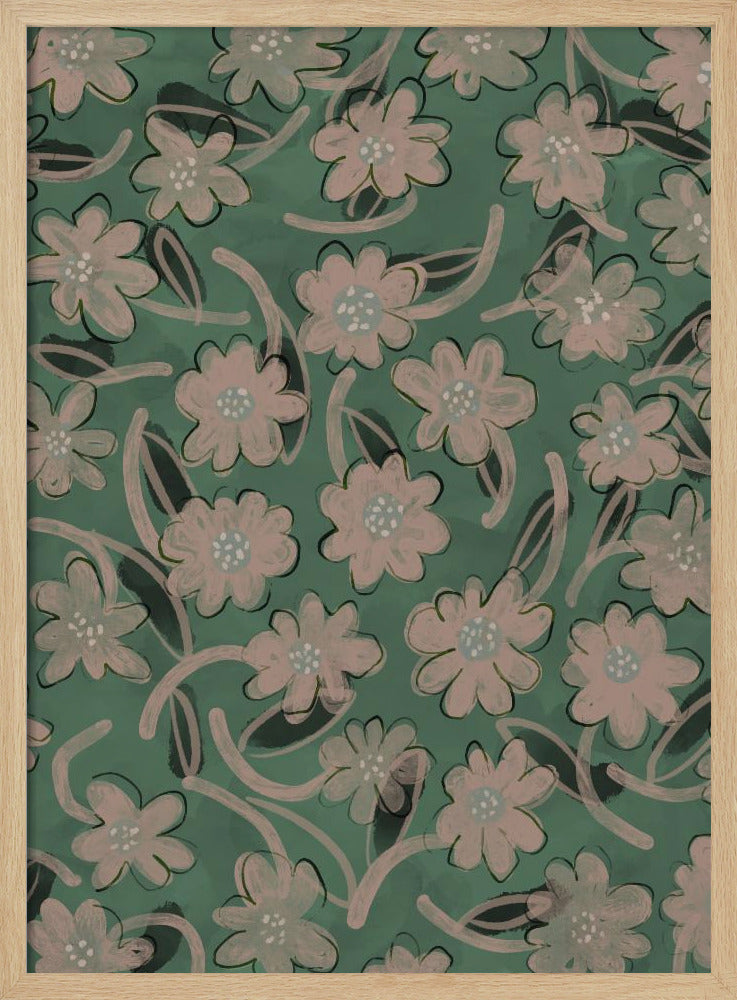 Cuteflowerpattern Poster