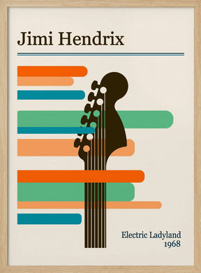 Jimi Hendrix Retro Poster