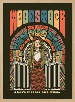 Woodstock Festival Poster Poster