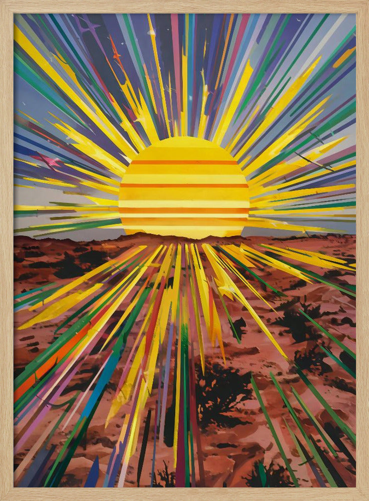 Sunrise In the Desert Poster