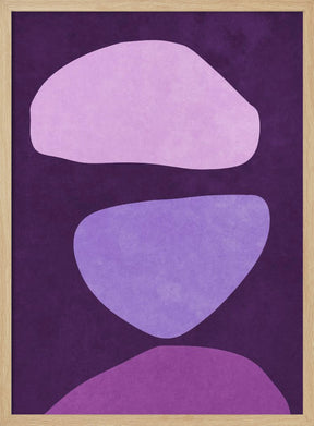 Abstract Forms Violet Poster