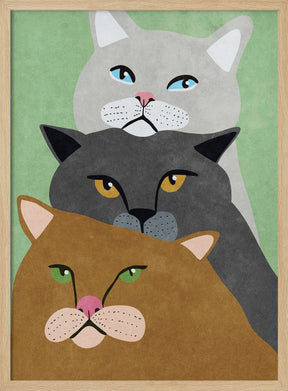 Cat Trio Poster