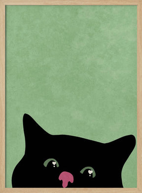 Curious cat Poster