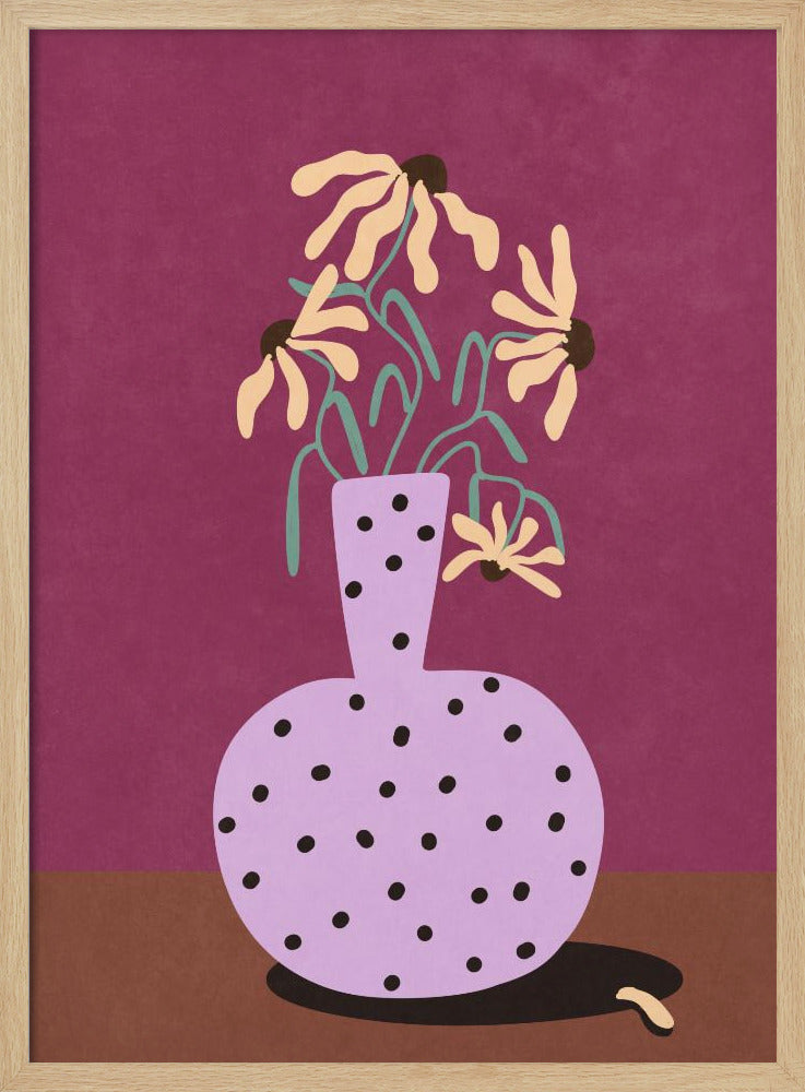 Flowers in Vase Poster