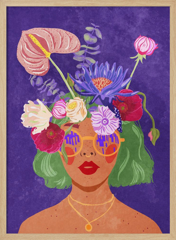 Flower head Poster