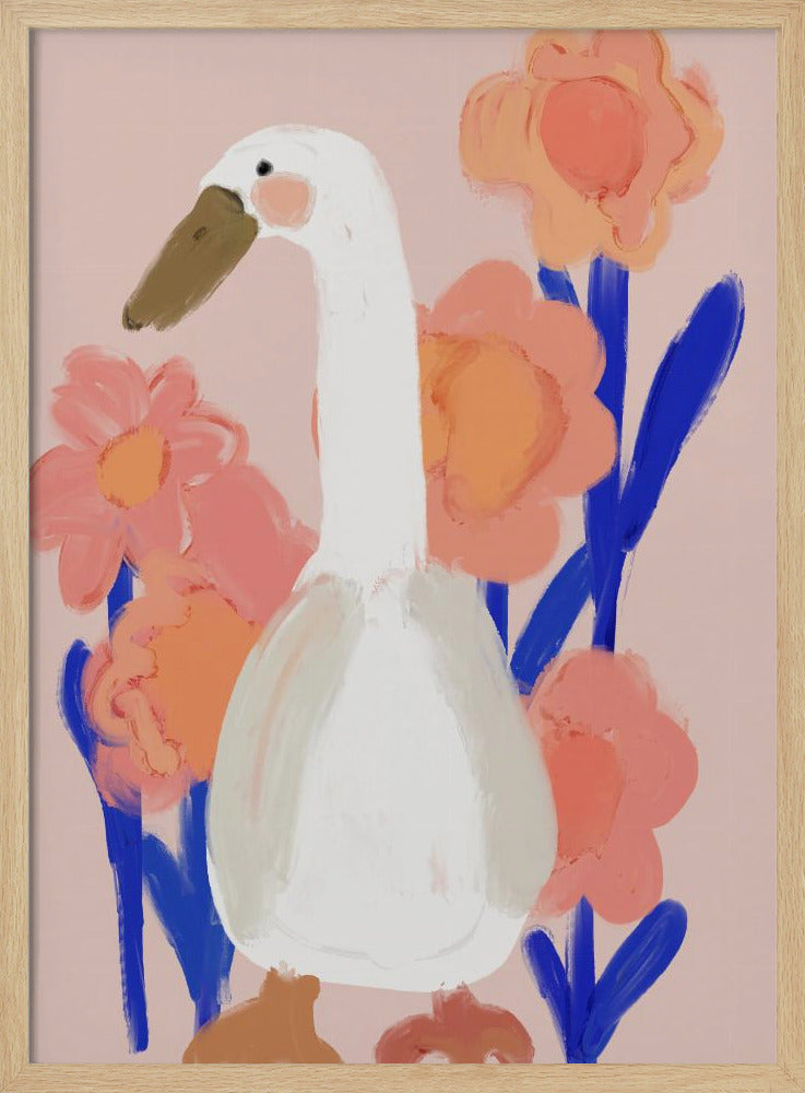 Goose At Spring Poster