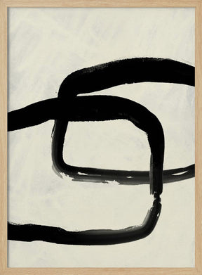 Black strokes no 6 Poster