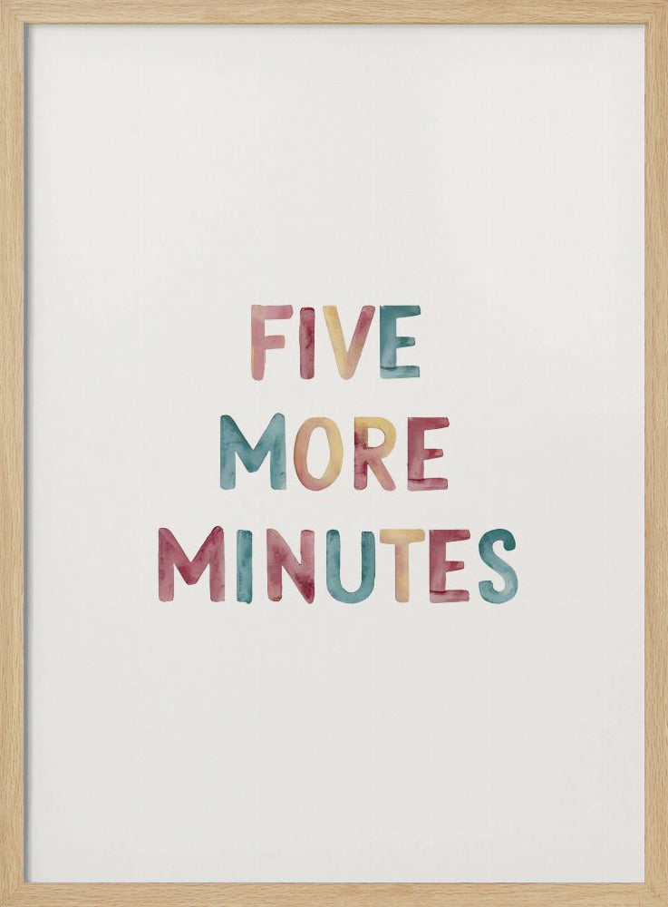 Five More Minutes Poster