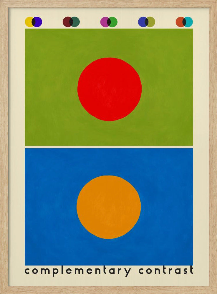 Complimentary contrast Poster