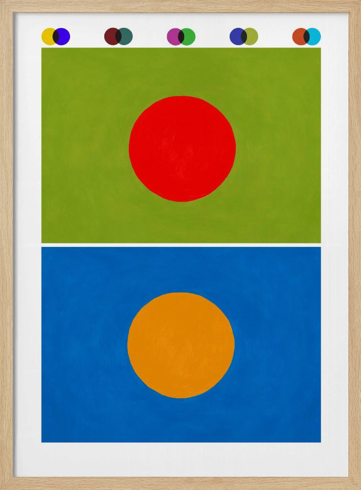 Bauhaus complimentary contrast Poster