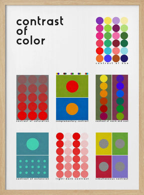 Contrast of color Poster