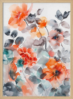 Watercolor Floral No. 2 Poster