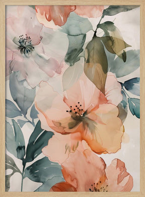 Watercolor Floral No. 3 Poster