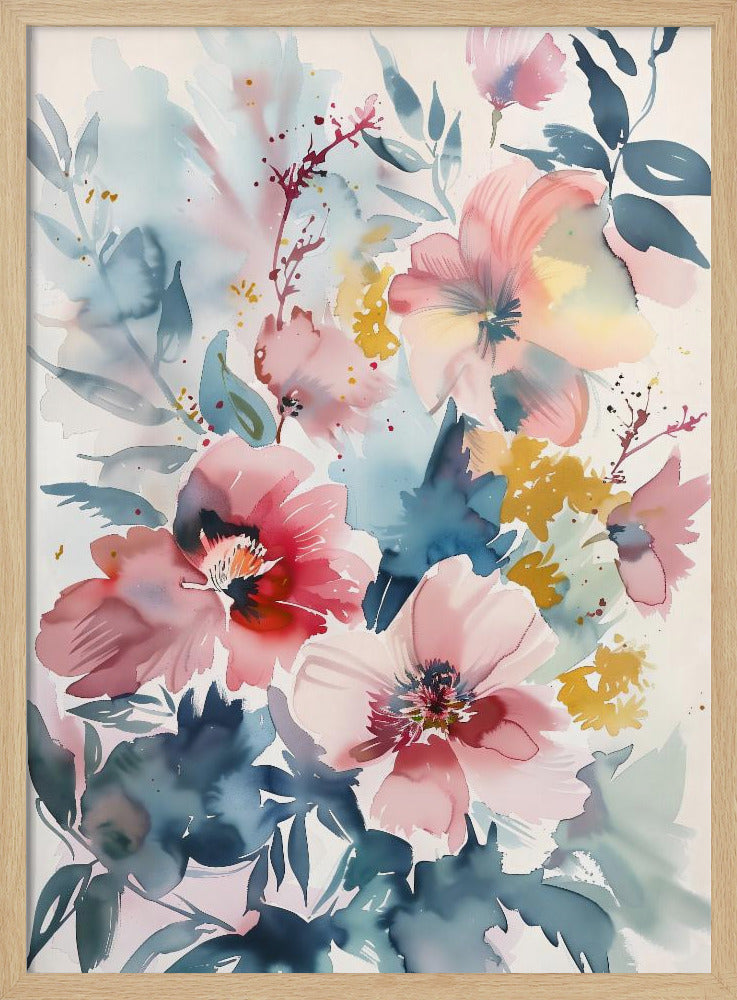 Watercolor Floral No. 4 Poster