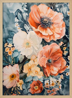 Watercolor Floral No. 7 Poster