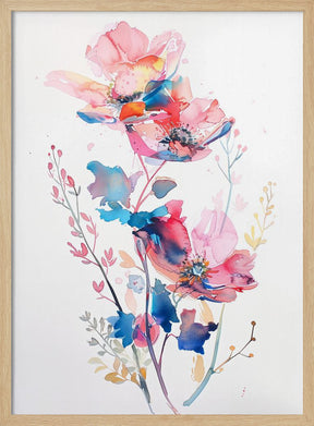 Watercolor Floral No. 8 Poster