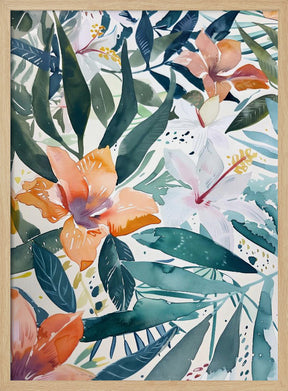 Watercolor Floral No. 9 Poster