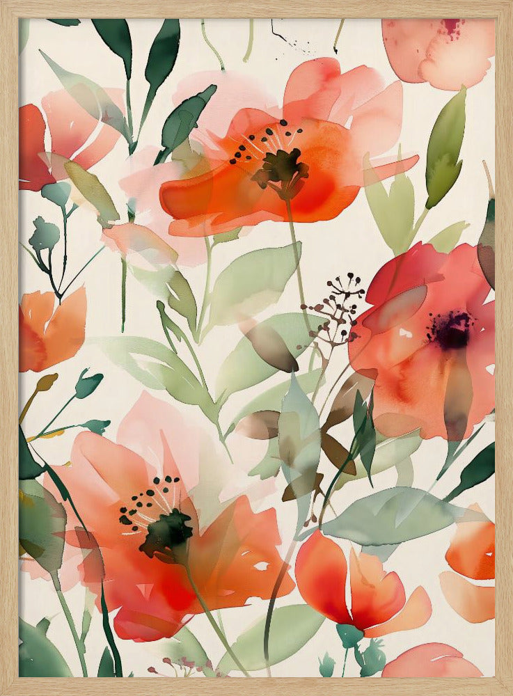 Watercolor Floral No. 10 Poster