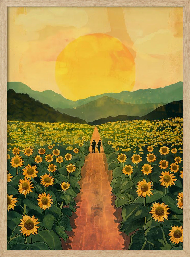 Sunflower Plantation Poster