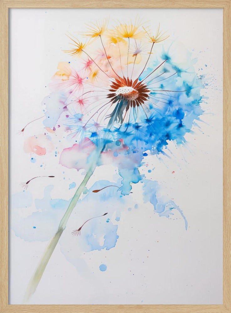 Abstract Dandelion Poster