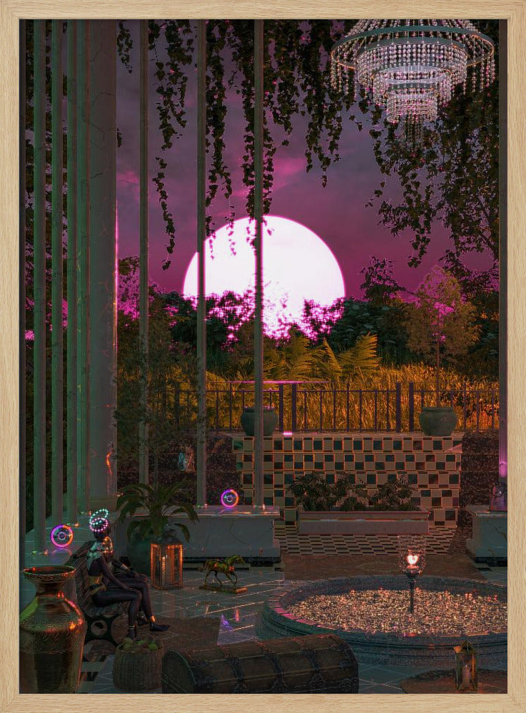 Purple Moon Palace Poster