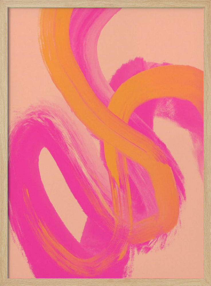 Color Strokes No 14 Poster