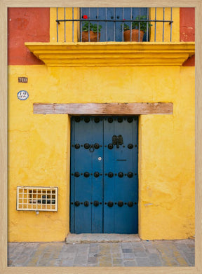 Blue and Yellow | Oaxaca Mexico Poster