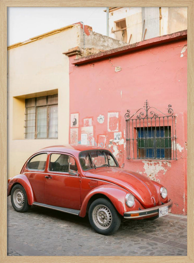 Volskwagen Beetle in Oaxaca Poster