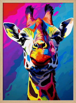 Giraffe Pop Art Poster