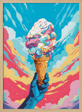 Ice Cream Pop Art Poster