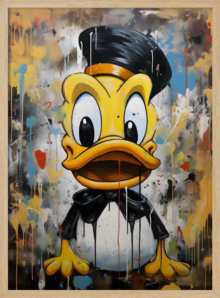 Street Art Duck Poster