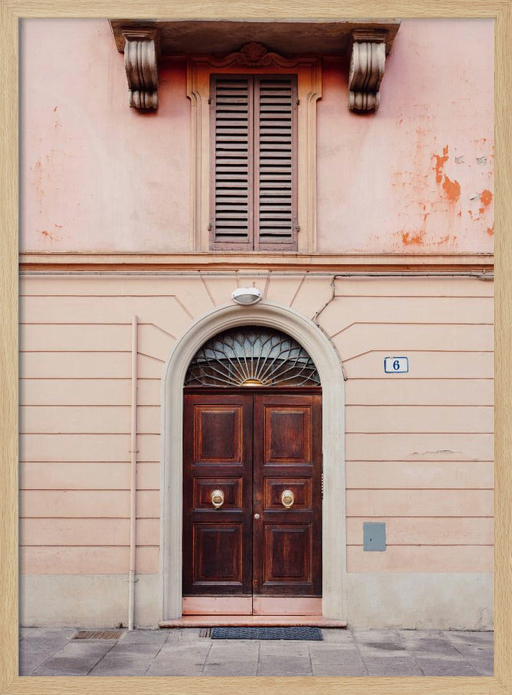 Bologna in Pink | Italy travel photography Poster