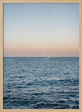 Amalfi Sunset Coast Sailing | Italy Travel Photography Poster