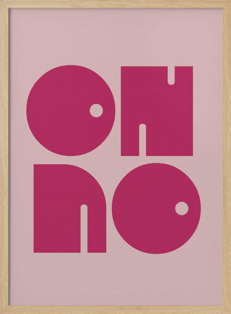 Oh No  Pink Cerry Pink.psdratio 3x4 Print By Bohonewart Poster