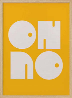 Oh No Yellowratio 3x4 Print By Bohonewart Poster