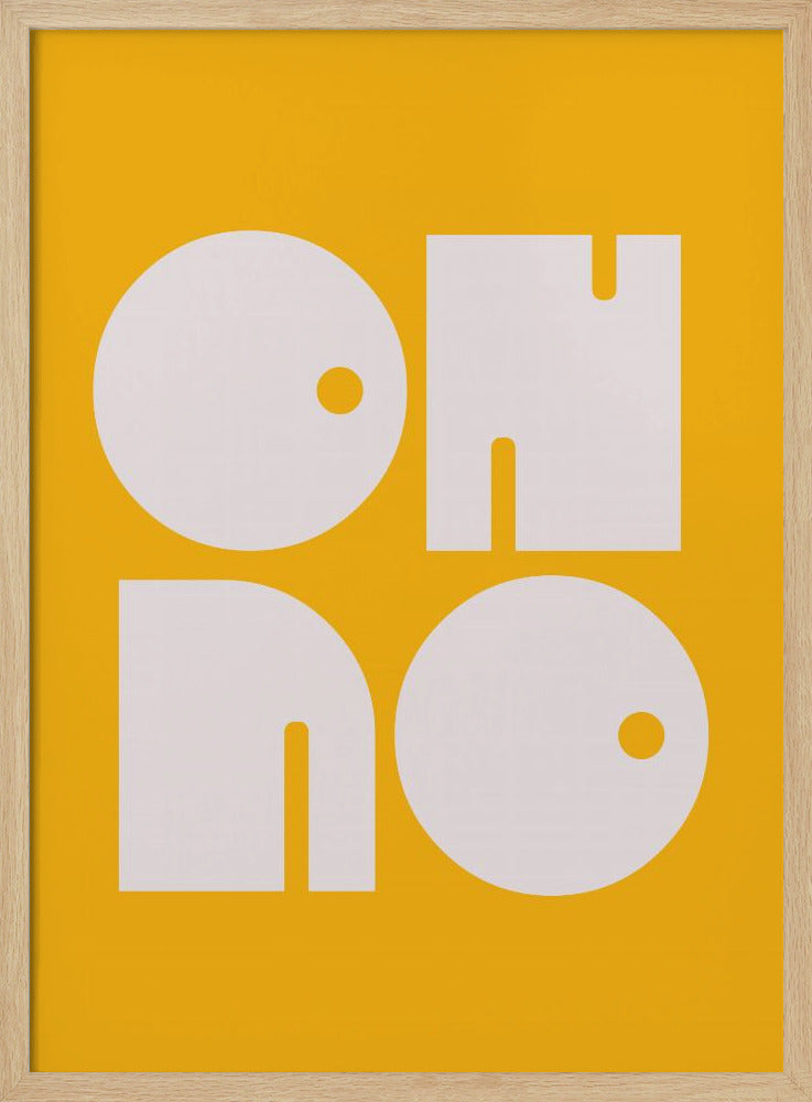 Oh No Yellowratio 3x4 Print By Bohonewart Poster