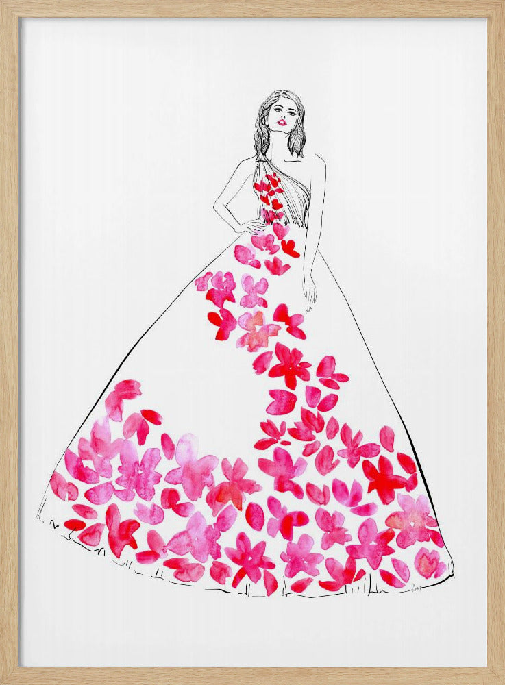 Oleta fashion illustration Poster