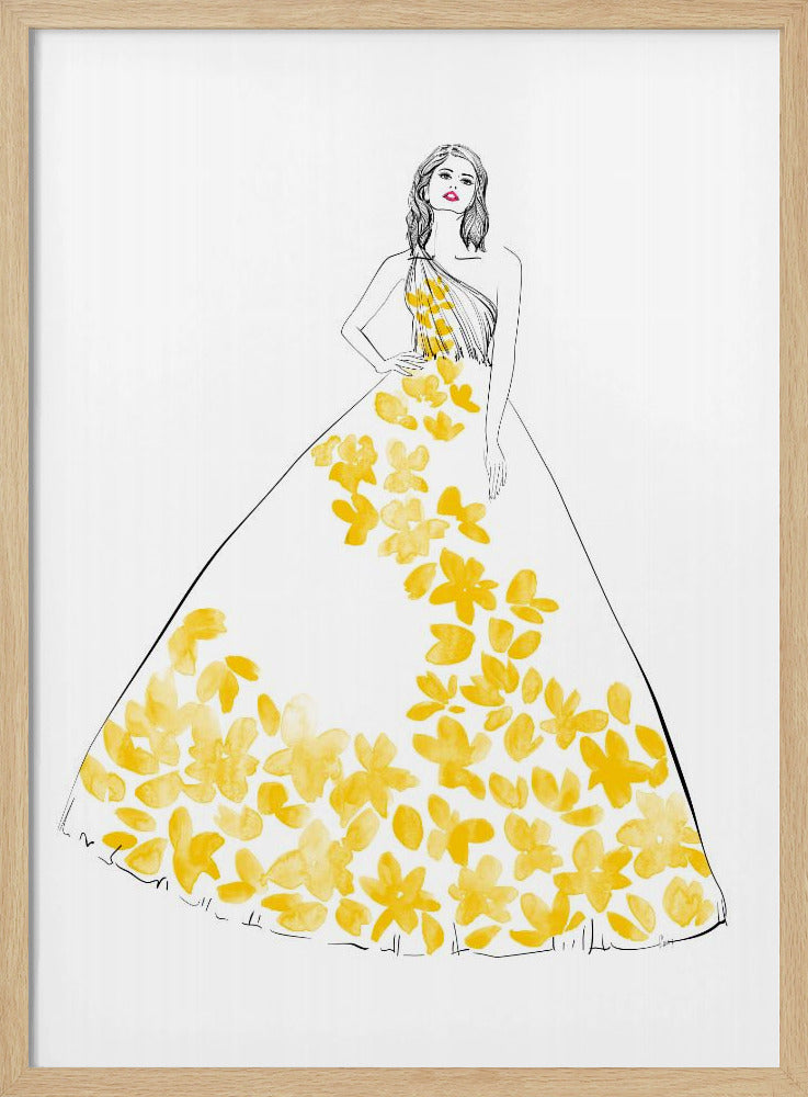 Oleta fashion illustration Poster