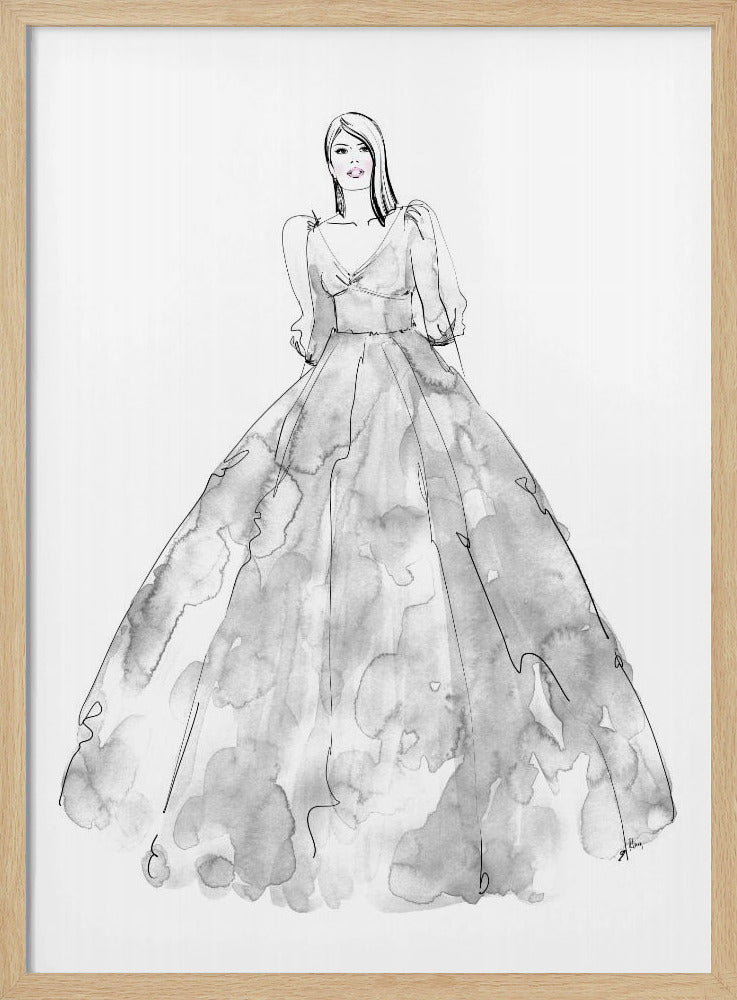 Fini fashion illustration Poster