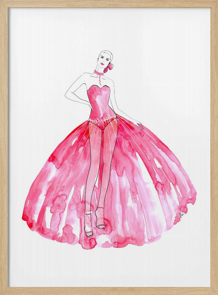 Beren fashion illustration Poster