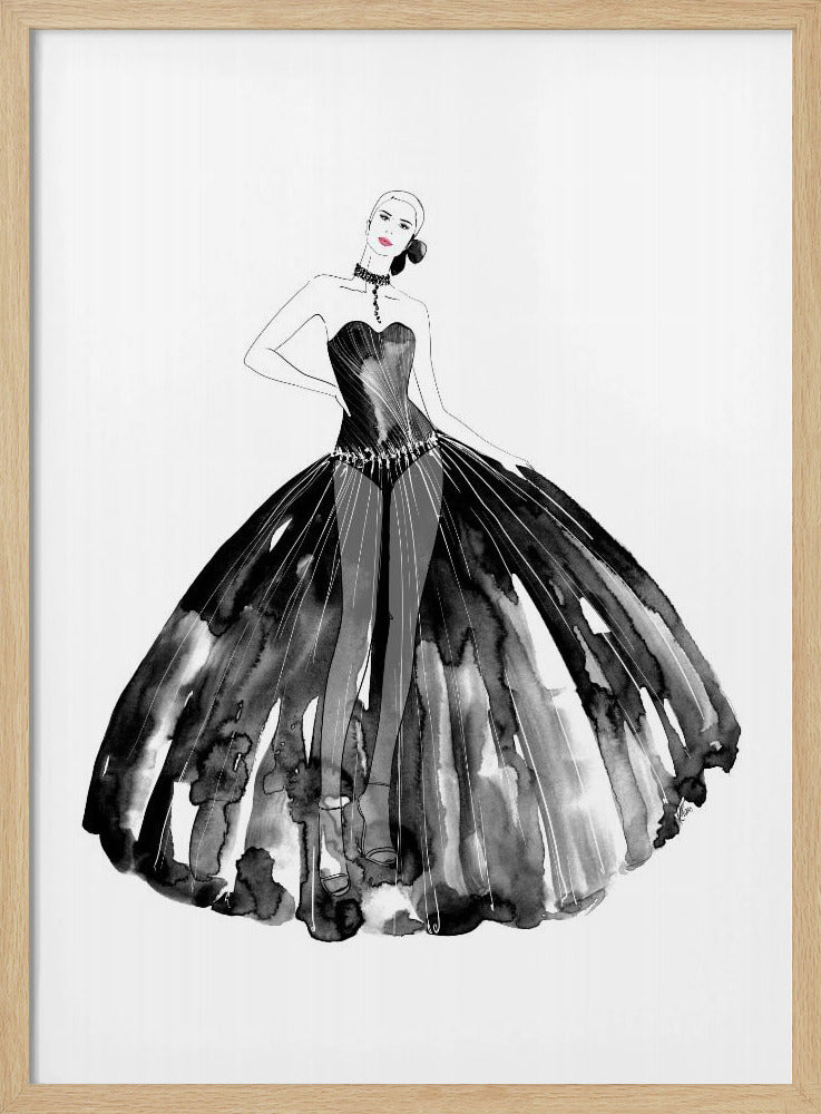 Beren fashion illustration Poster