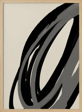 Black And Gray No 1 Poster