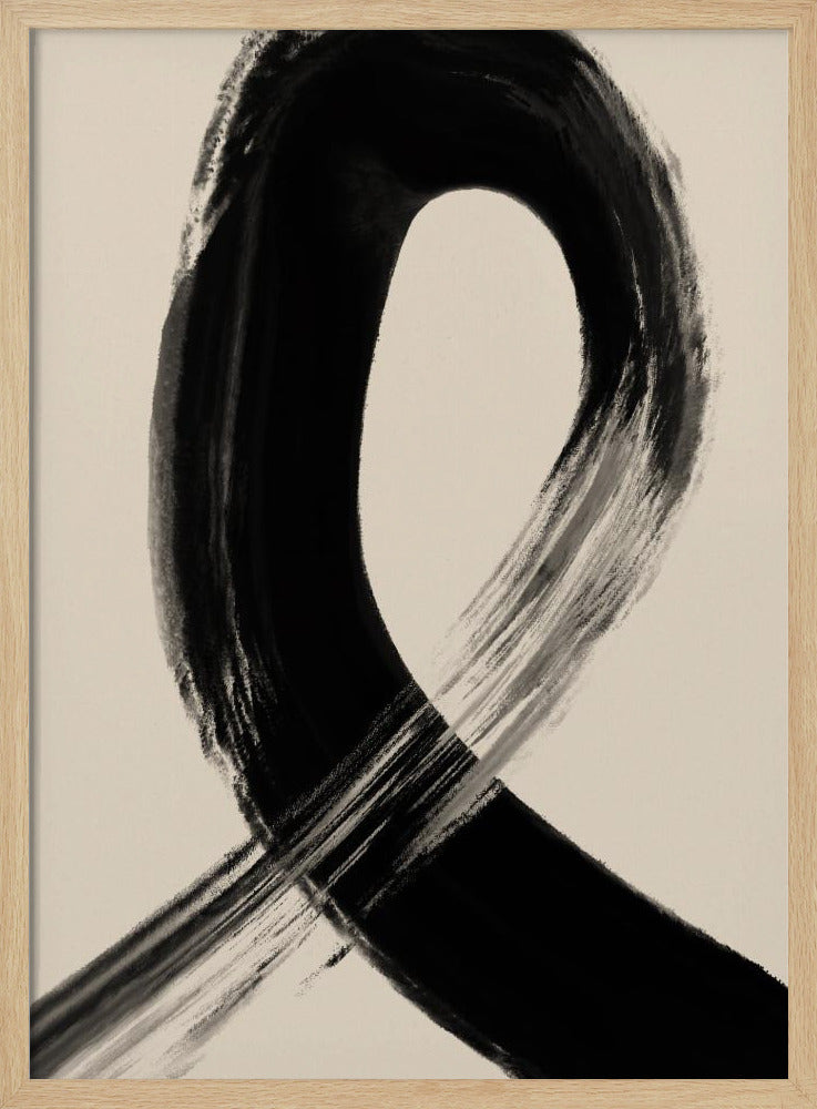 Black Strokes No 27 Poster