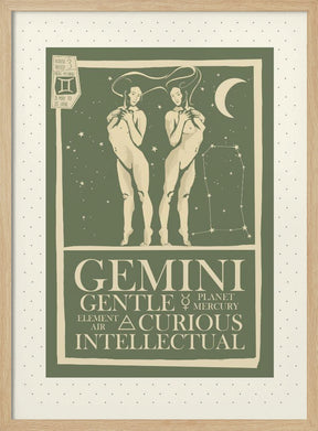 Gemini Zodiac Poster Poster