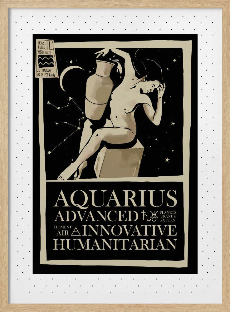 Aquarius Zodiac Poster Poster