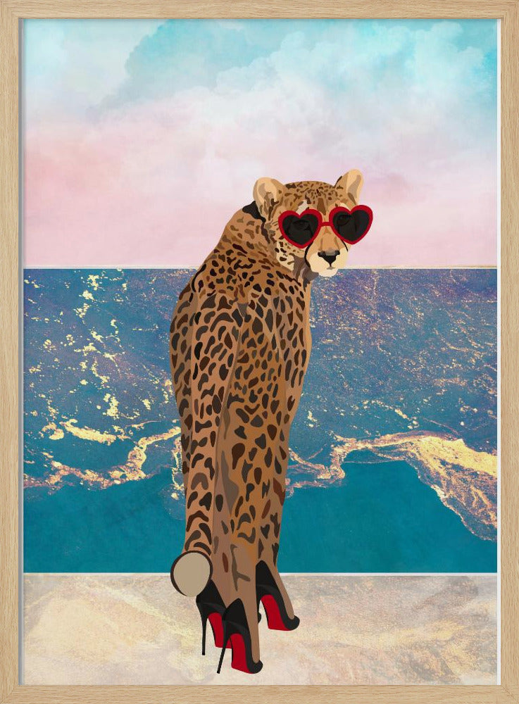 Cheetah on holiday Poster