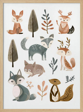 Cute Animals No 1 Poster