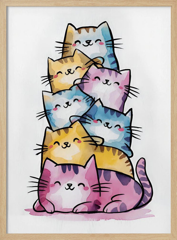 Happy Cats Poster